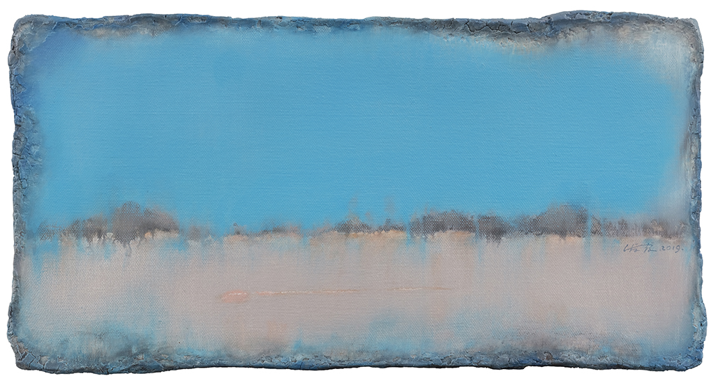 笔洗  The Brush Washer 布面油画 Oil on Canvas 32×61cm  2019