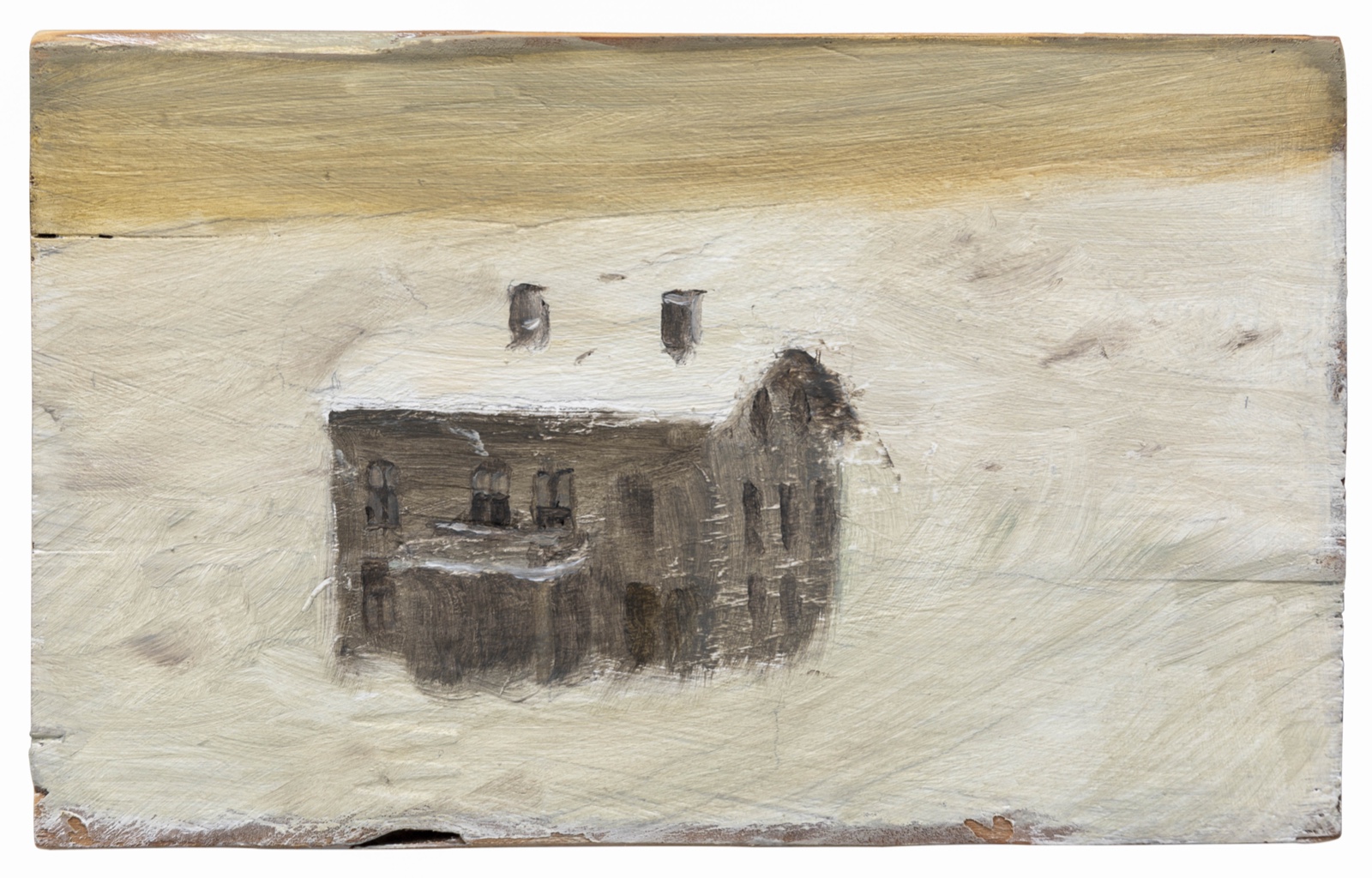 仇晓飞《房子》15.6×9.8cm 木头上铅笔与油画 2004.jpg 仇晓飞《房子》15.6×9.8cm 木头上铅笔与油画 2004.jpg