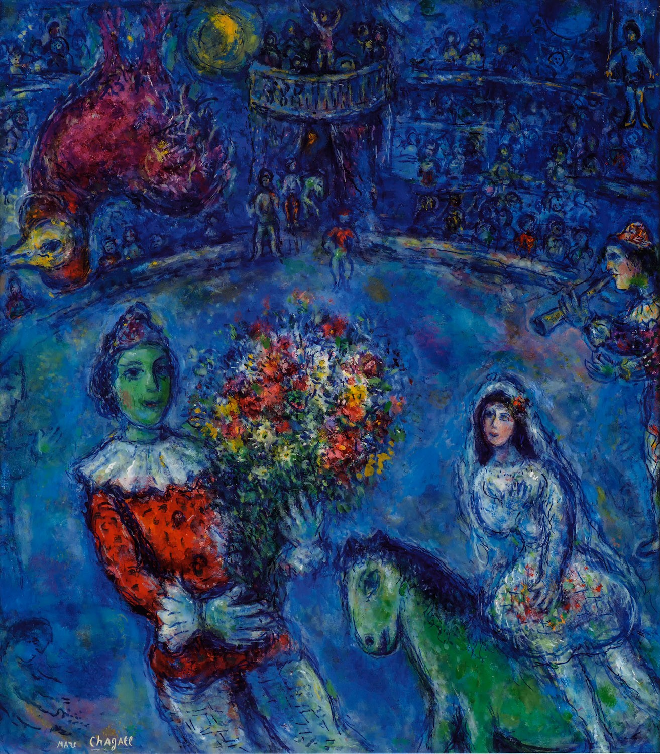 7. 紫罗兰公鸡,综合材料绘画,布、油彩、墨水,89.3x78.3cm,1966-1972.jpg 7. 紫罗兰公鸡,综合材料绘画,布、油彩、墨水,89.3x78.3cm,1966-1972.jpg