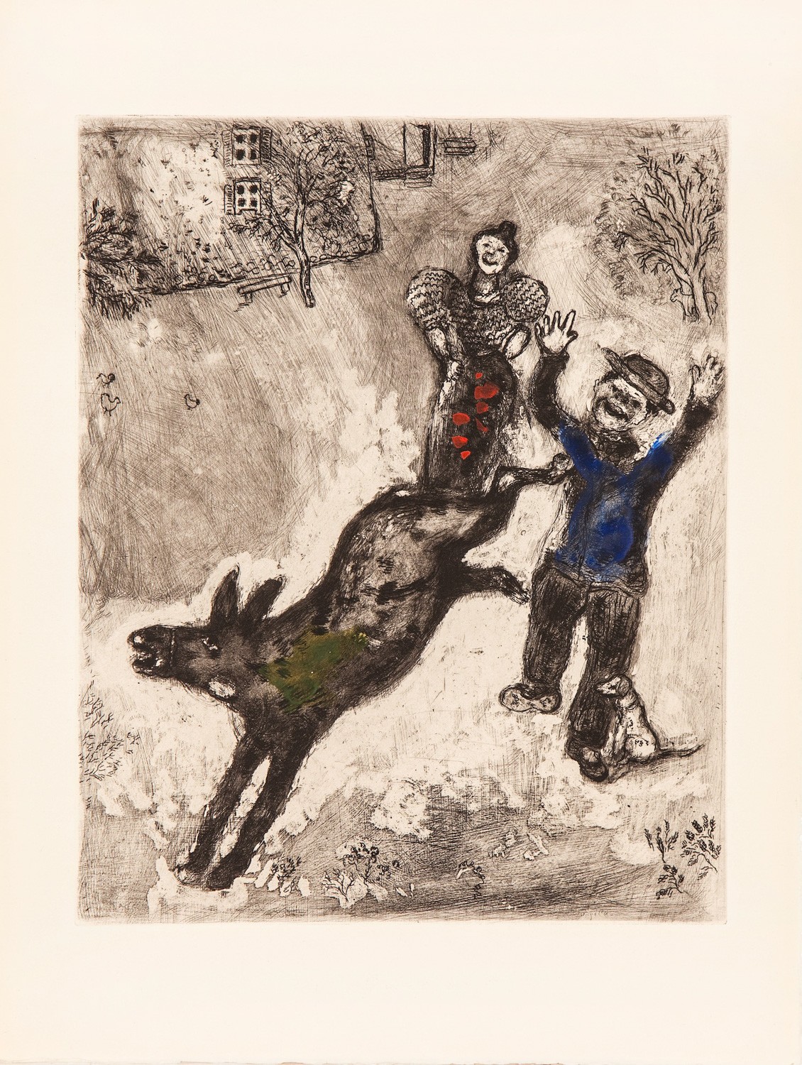 17. 拉·封丹寓言 - 驴和狗,手工彩色蚀刻, 29.5×24cm, 1927-30-52.jpg 17. 拉·封丹寓言 - 驴和狗,手工彩色蚀刻, 29.5×24cm, 1927-30-52.jpg