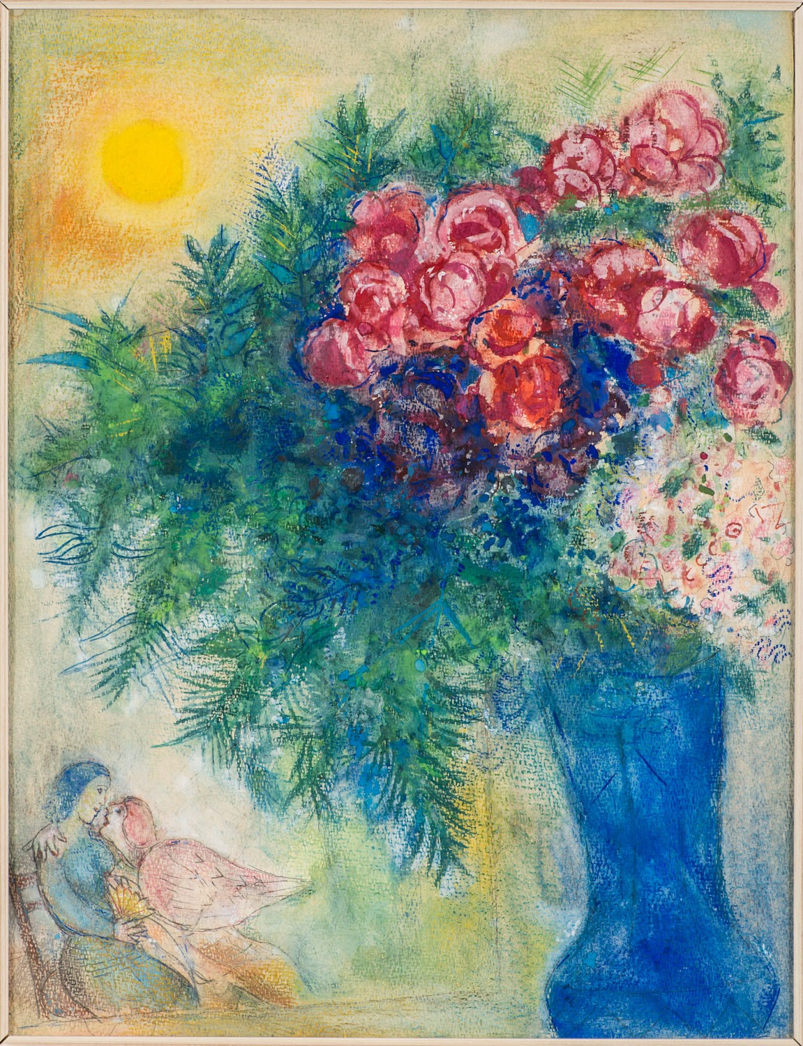 19. 恋人与花束,综合材料绘画,水彩、水粉、铅笔、纸,66×52cm,1935-1938.jpg 19. 恋人与花束,综合材料绘画,水彩、水粉、铅笔、纸,66×52cm,1935-1938.jpg