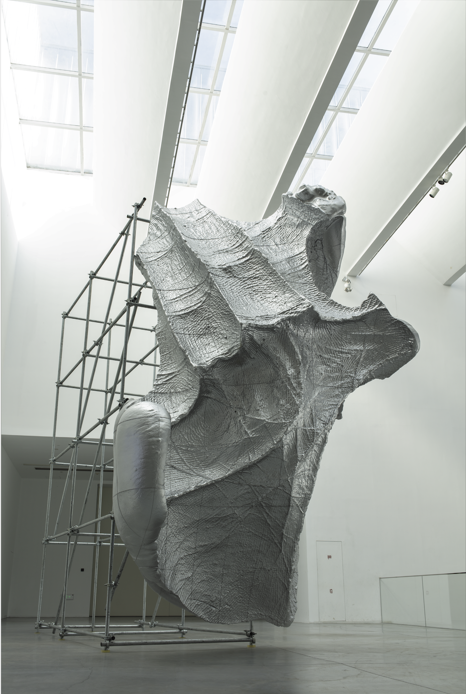 20 隋建国《云中花园——手迹3#》，光敏树脂3D打印与钢架，700×300×600cm，2019年 艺术家供图