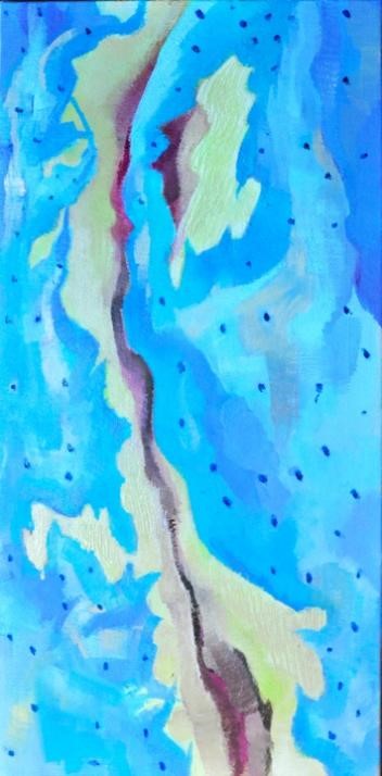 蒋凝  无题，布面油画，30cm x 60cm，2021