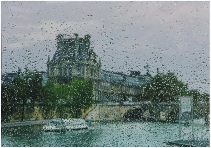 李大鹏《小雨飘过塞纳河畔》布面油画  100x70cm  2020